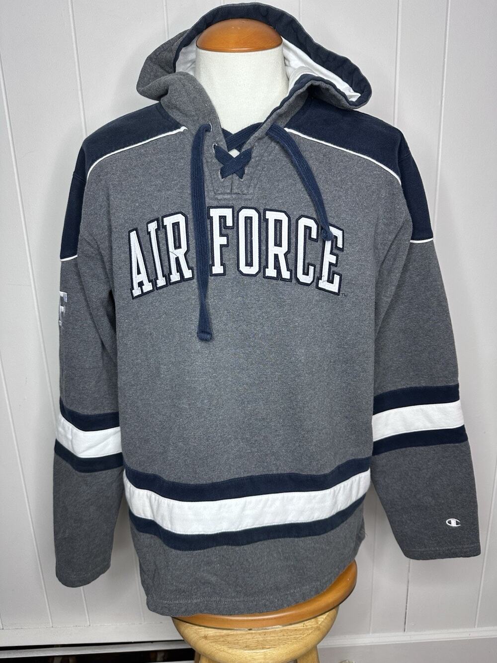 Champion Excellence Heritage United States Air Force Hockey Hoodie USAF Mens XL